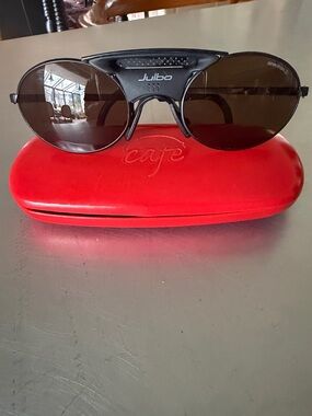 Julbo Men’s Black Frame Sunglasses with Brown Lenses